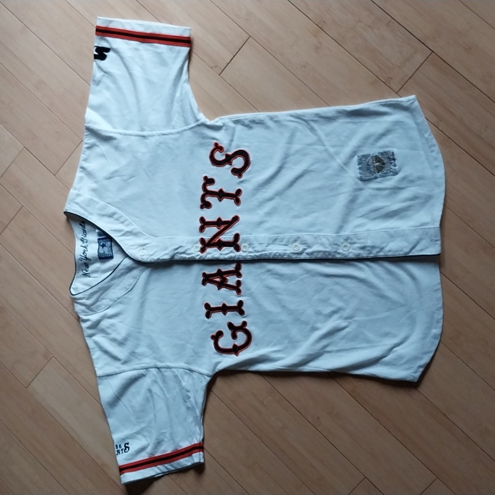 90s Vtg New York Giants Cooperstown Collection Starter Jersey M